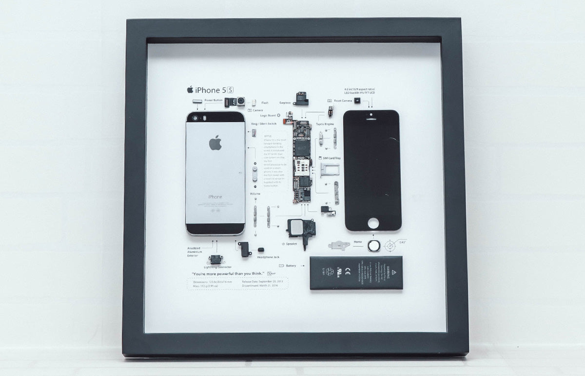 Xreart Zerlegtes iPhone im Bilderrahmen | Apple iPhone 5S