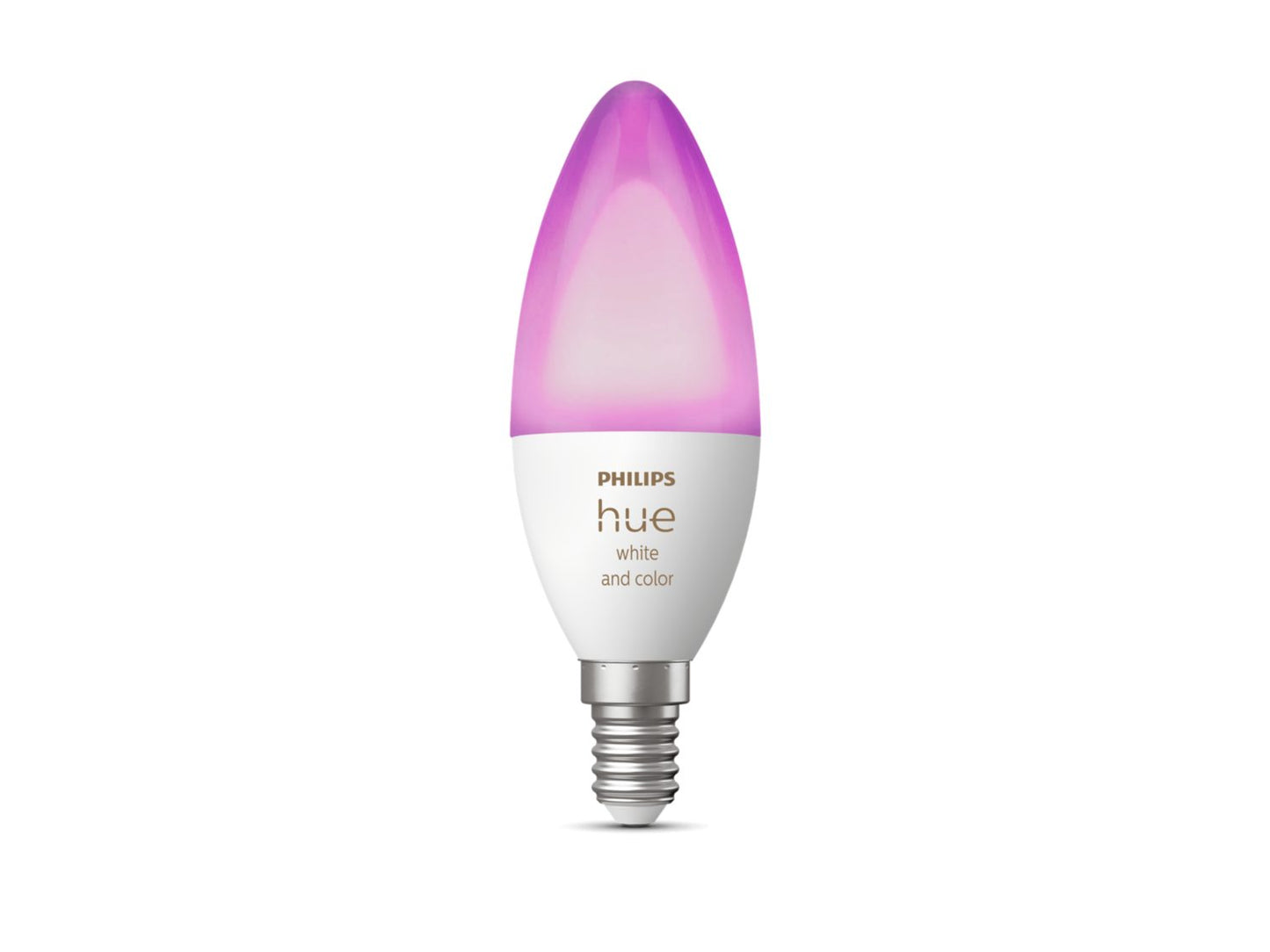 Philips Hue White & Color Ambiance, smarte LED Lampe B39 E14 Einzelpack