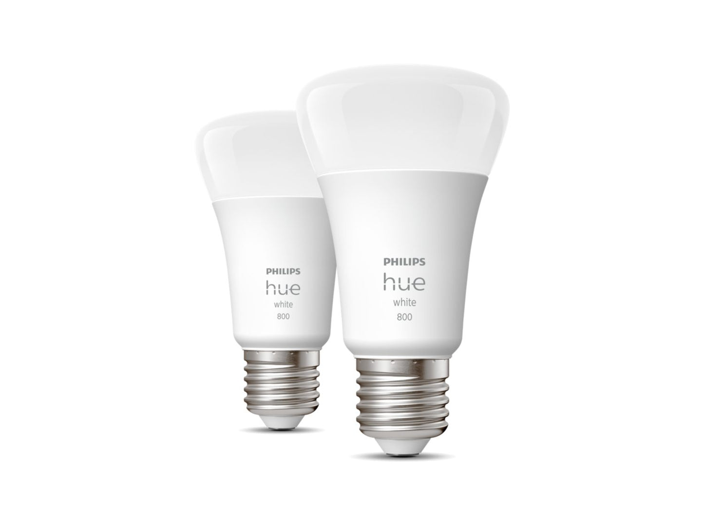 Philips Hue White E27 60W, smarte LED Lampe, Doppelpack