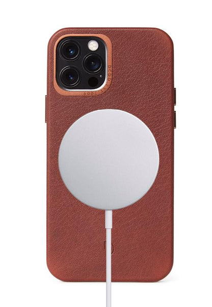 Decoded - Leather Backcover - MagSafe | iPhone 12 Pro Max (6.7 inch) - Cinnamon Brown