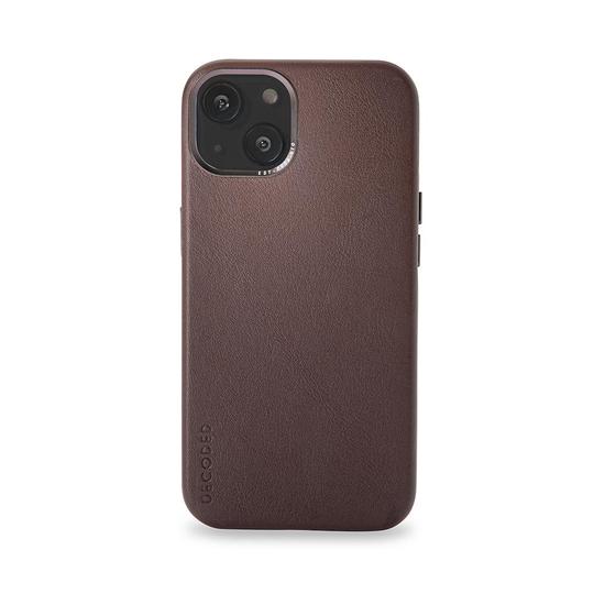 Decoded - Leather Backcover | iPhone 13 (6.1 inch) - Chocolate Brown