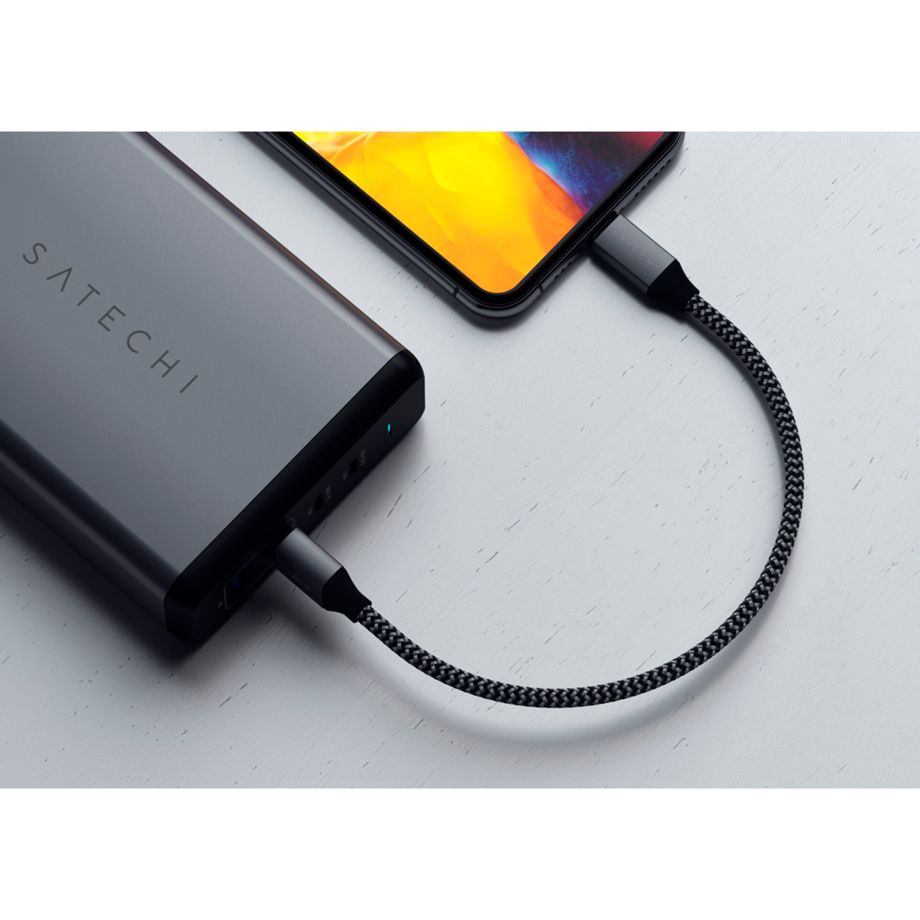 Satechi USB-A to Lightning Short Cable 25 cm space gray