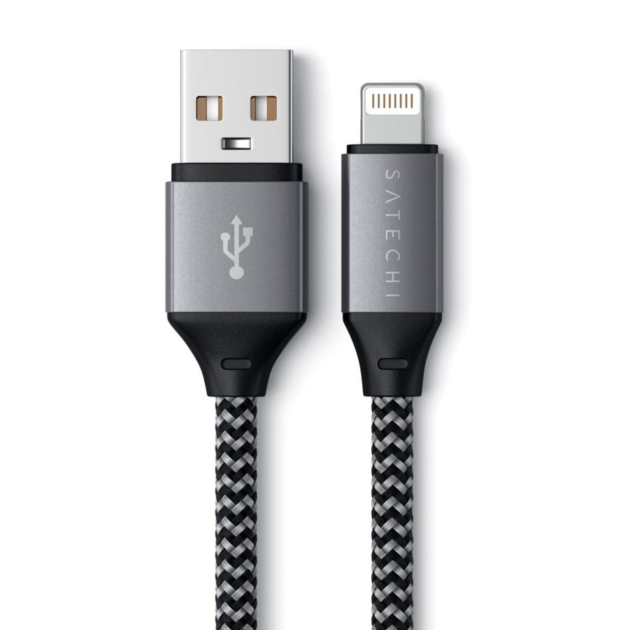 Satechi USB-A to Lightning Short Cable 25 cm space gray