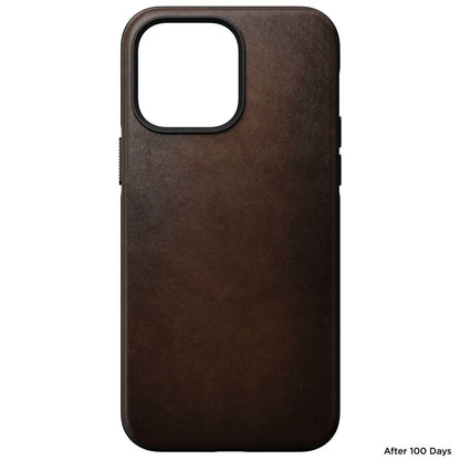 Nomad Modern Leather Case iPhone 14 Pro Max Rustic Brown