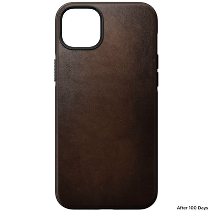 Nomad Modern Leather Case iPhone 14 Plus Rustic Brown