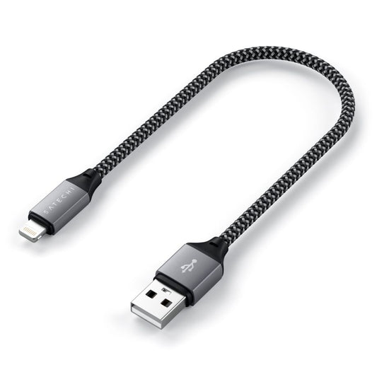 Satechi USB-A to Lightning Short Cable 25 cm space gray