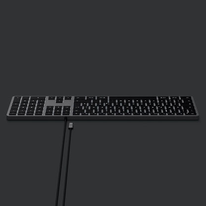 Satechi Slim W3 USB-C Wired Keyboard-DE (German)