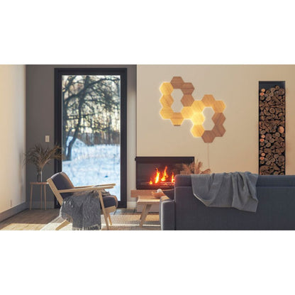 Nanoleaf Elements Wood Look Hexagons Starter Kit - 13 PK