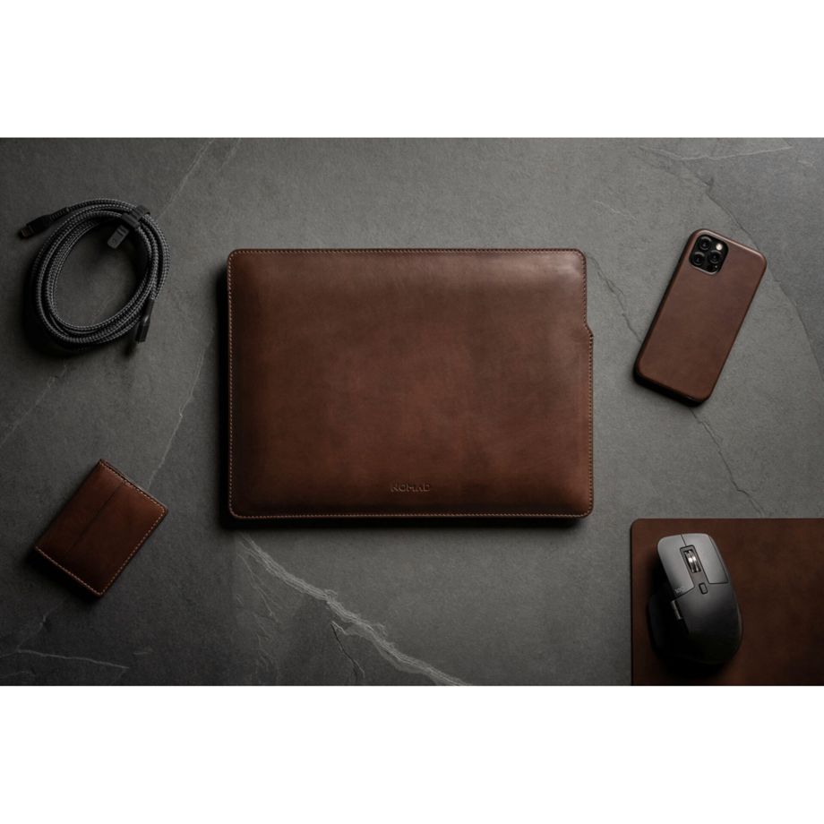 Nomad MacBook Pro Sleeve Rustic Brown Leather 16-Inch