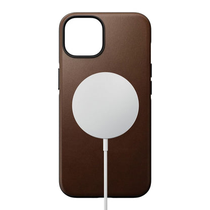 Nomad Modern Leather Case iPhone 14 Rustic Brown