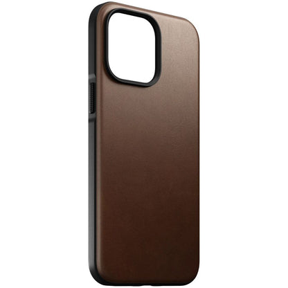 Nomad Modern Leather Case iPhone 14 Pro Max Rustic Brown