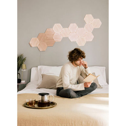 Nanoleaf Elements Wood Look Hexagons Starter Kit - 13 PK