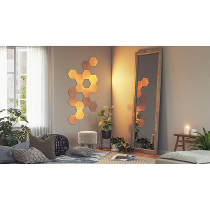 Nanoleaf Elements Wood Look Hexagons Starter Kit - 13 PK