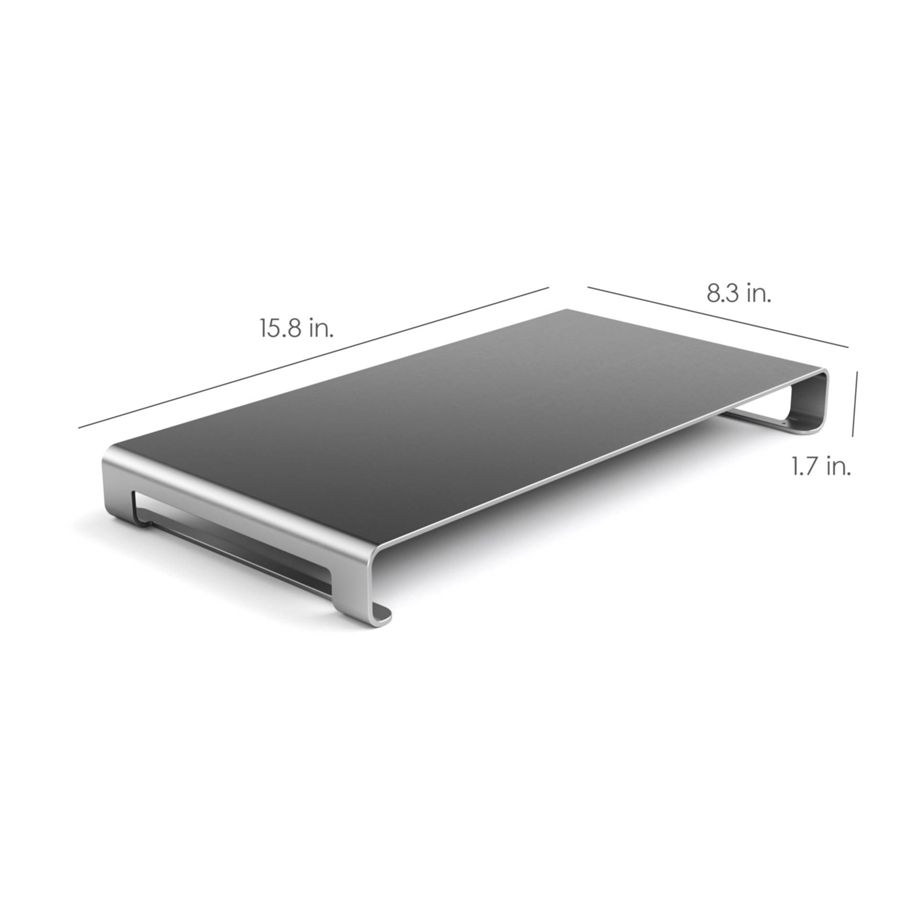 Satechi Slim Aluminum Monitor Stand space gray