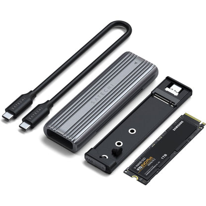 Satechi USB-C NVME and SATA SSD Enclosure space grey