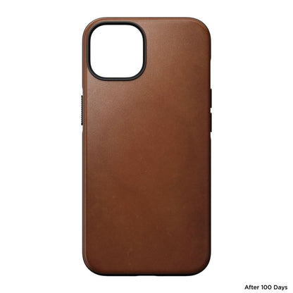 Nomad Modern Leather Case iPhone 14 English Tan