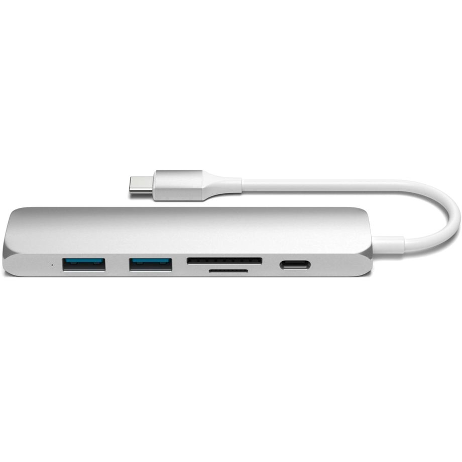 Satechi Type-C USB Passthrough HDMI Hub V2 silver