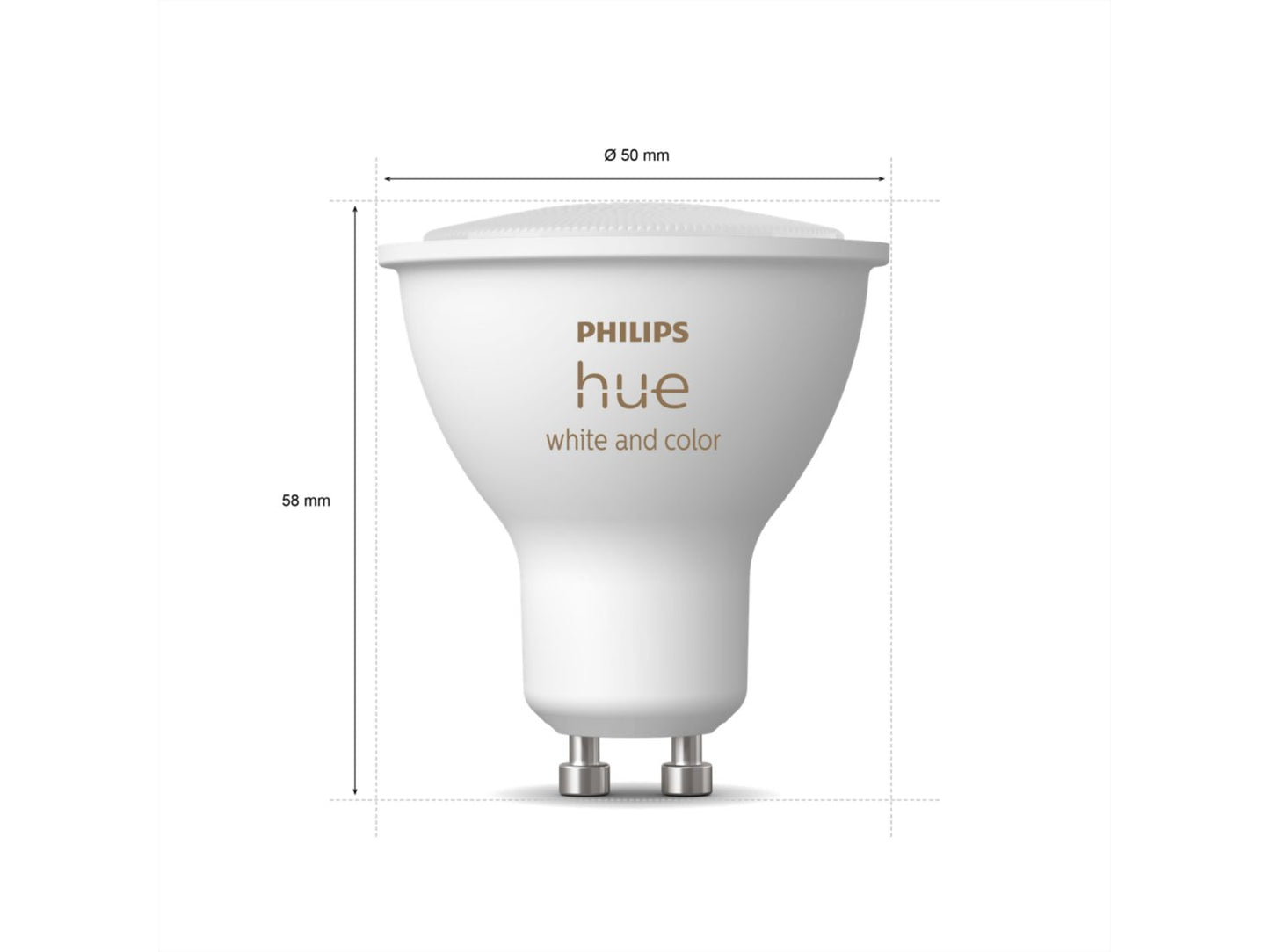 Philips Hue White & Col. Amb. GU10 Einzelpack 1x350lm Bluetooth