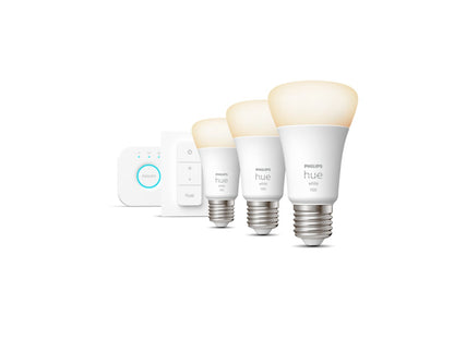 Philips Hue White E27 3er Starter Set inkl. Dimmschalter 75W