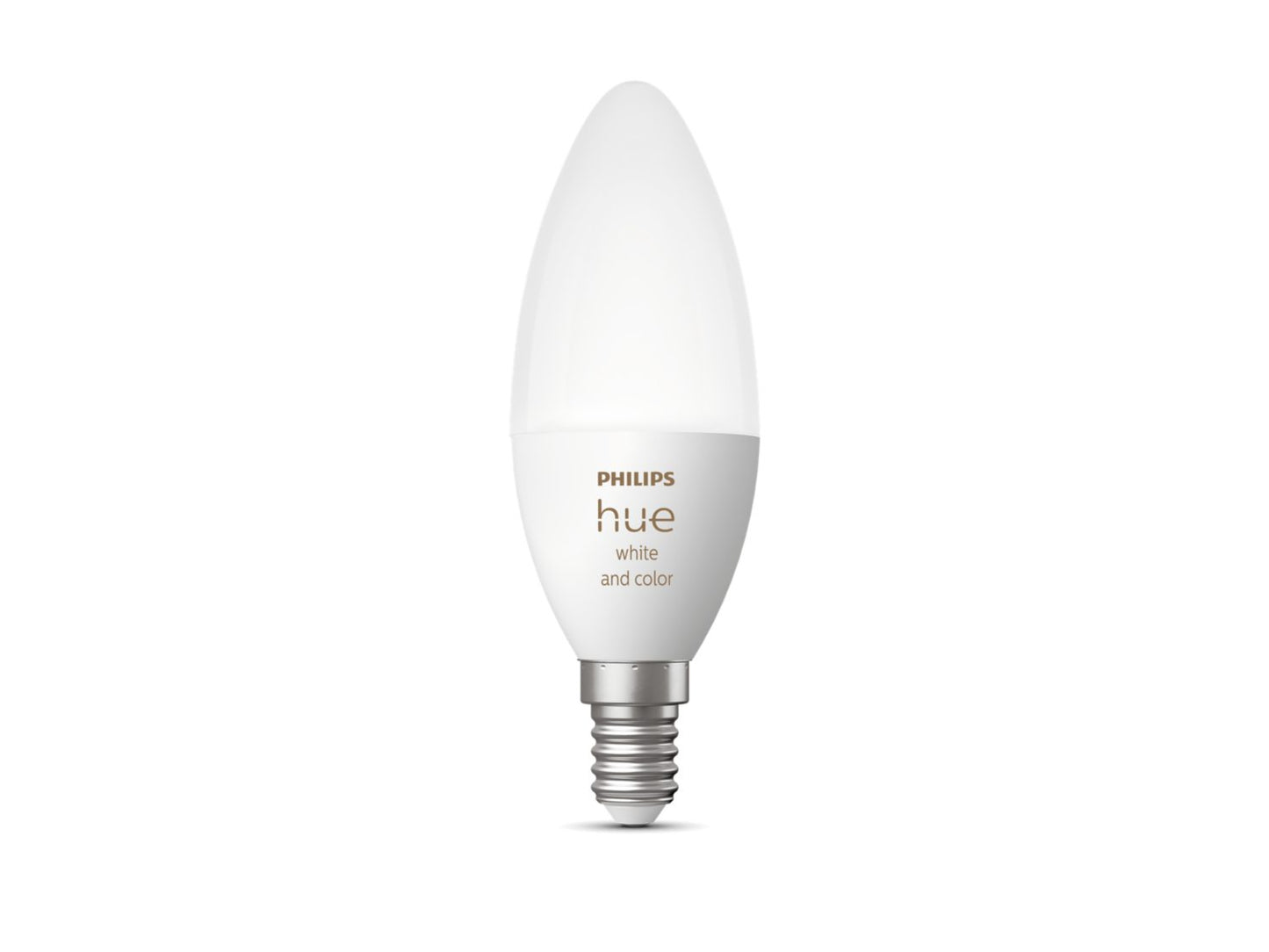 Philips Hue White & Color Ambiance, smarte LED Lampe B39 E14 Einzelpack