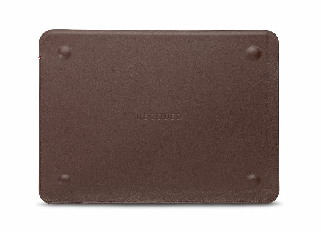 Decoded - Leather Frame Sleeve for Macbook 14 inch - Brown