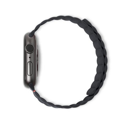 Decoded - Silicone Magnetic Traction Strap | Für Apple Watch 41/40/38mm | Charcoal